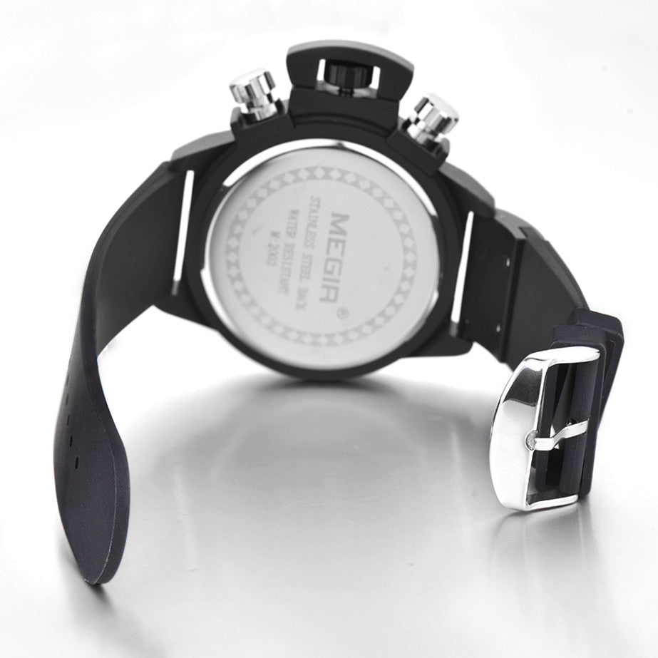 MEGIR Men Watches Luxury Fashion Sport Military Chronograph Luminous Date Quartz Wristwatch Clock Big Dial Relogio Masculino