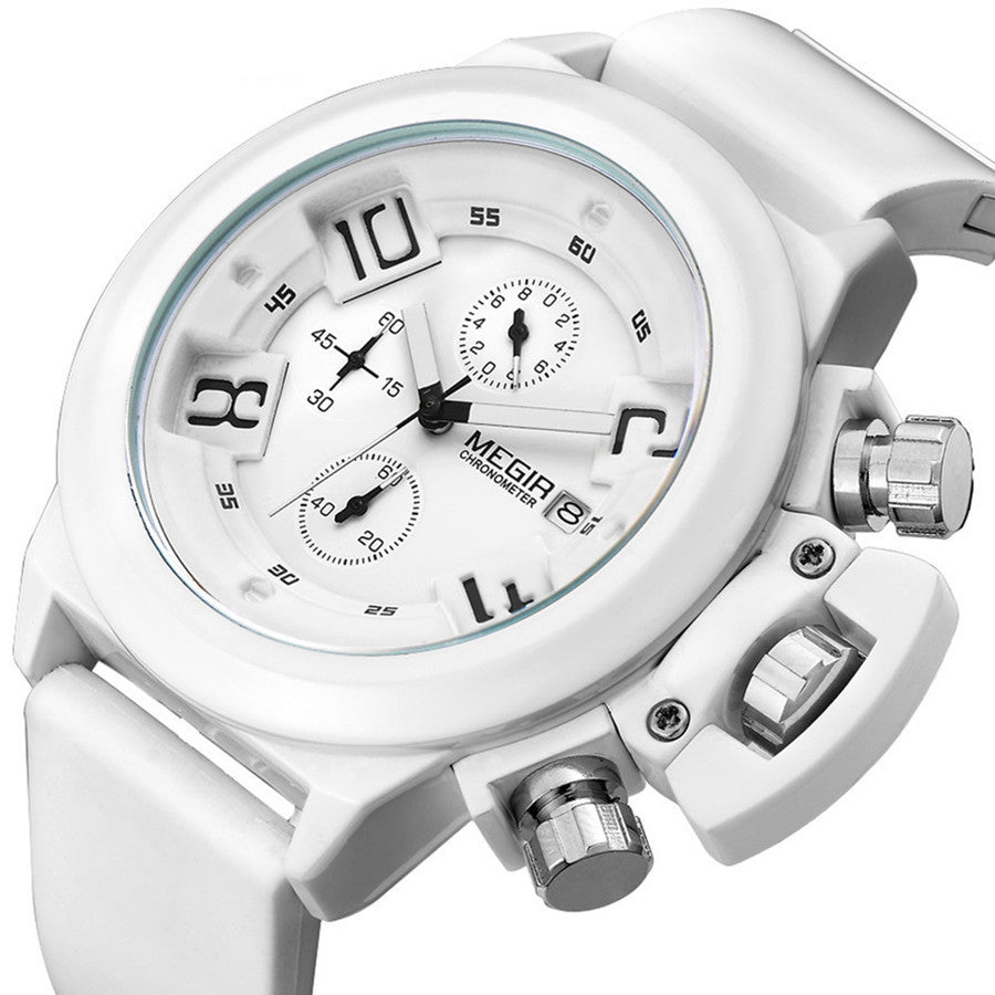 MEGIR Men Watches Luxury Fashion Sport Military Chronograph Luminous Date Quartz Wristwatch Clock Big Dial Relogio Masculino