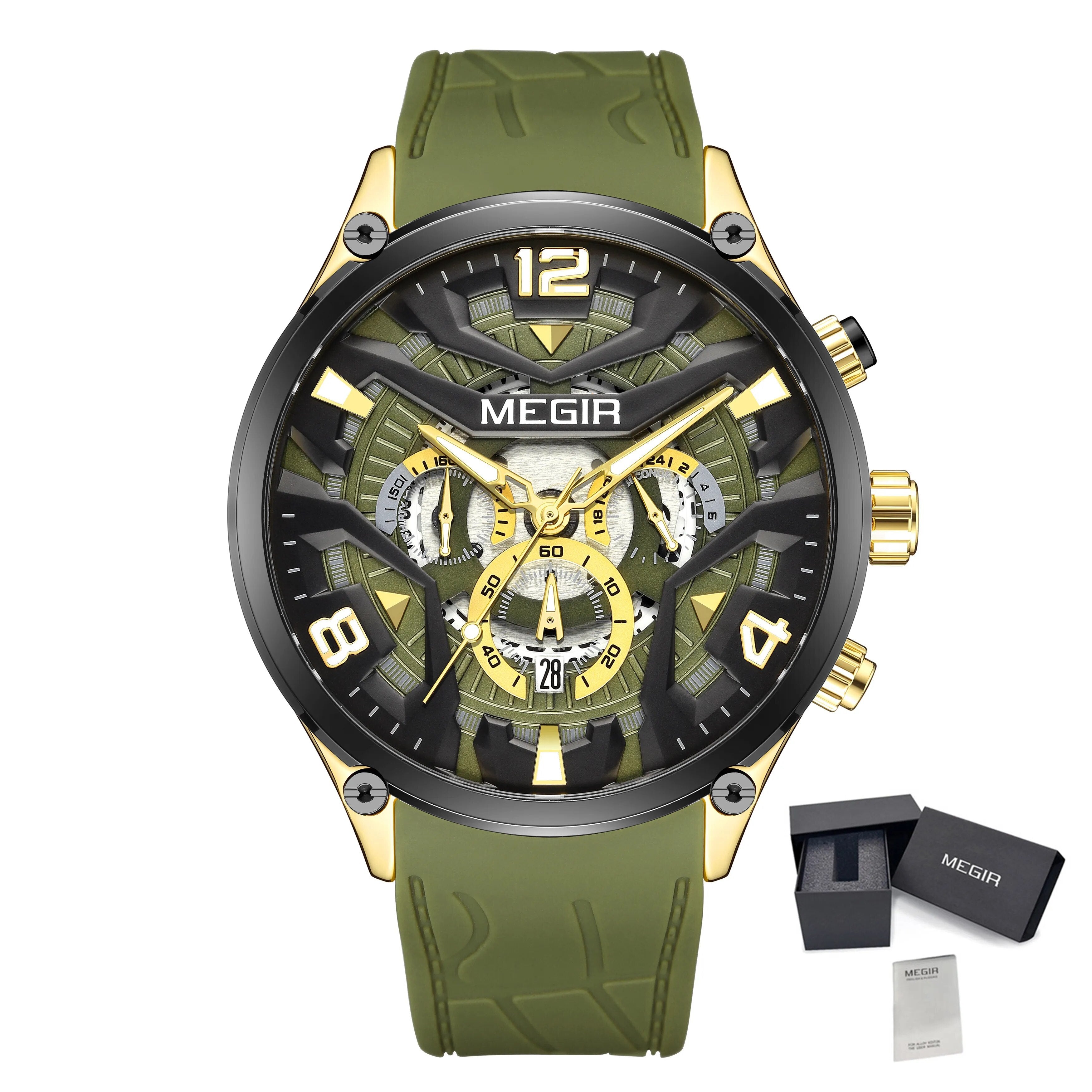MEGIR Chronograph Men Watch Brand Luxury Military Watches Silicone Luminous Waterproof Date Man Wristwatch Sport Reloj Hombre-20