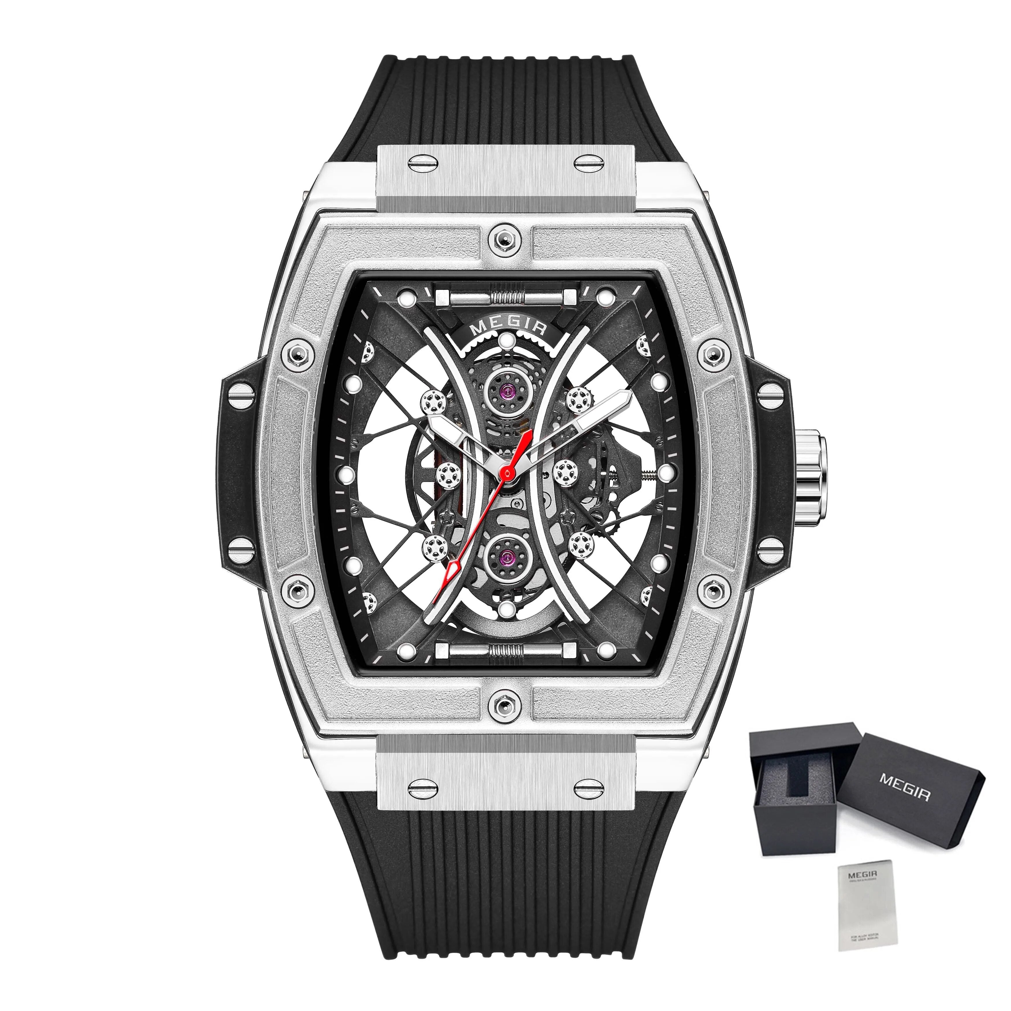 MEGIR Brand Luxury Quartz Watch for Men Fashion Military Sports Watches Waterproof Luminous Clock Wristwatch Reloj Hombre 8109-17