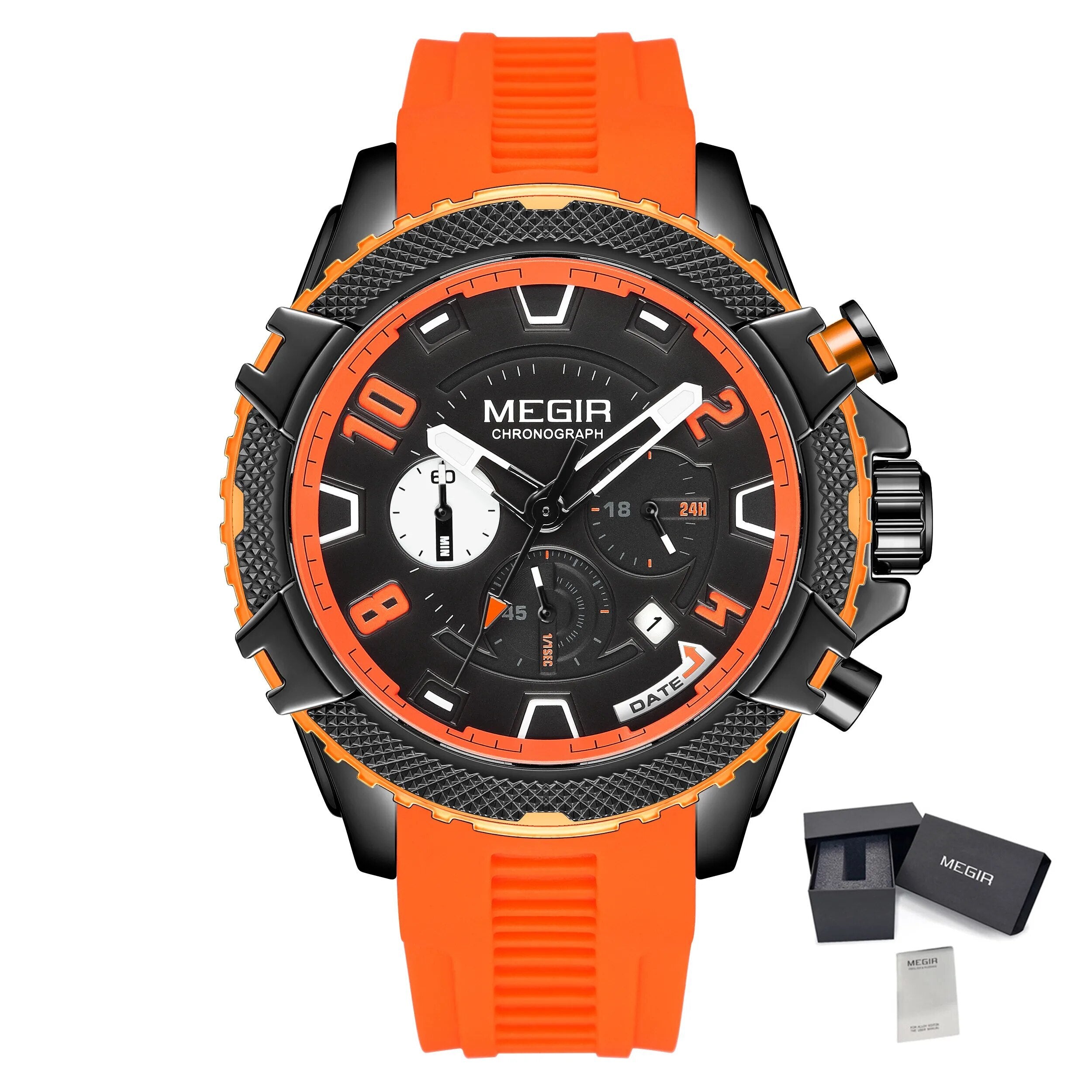 MEGIR Luxury Men's Watches Fashion Sport Quartz Watch Waterproof Date Chronograph Military Wristwatches Clock Reloj Hombre 2200-19