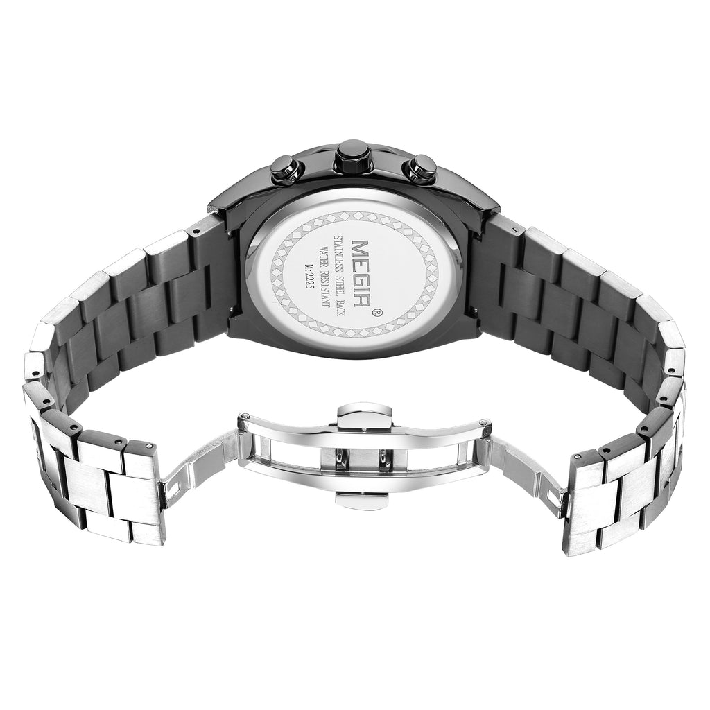 MEGIR New Watch for Men Top Brand Luxury Casual Quartz Wristwatch with Chronograph Waterproof Luminous Auto Date Reloj Hombre-14