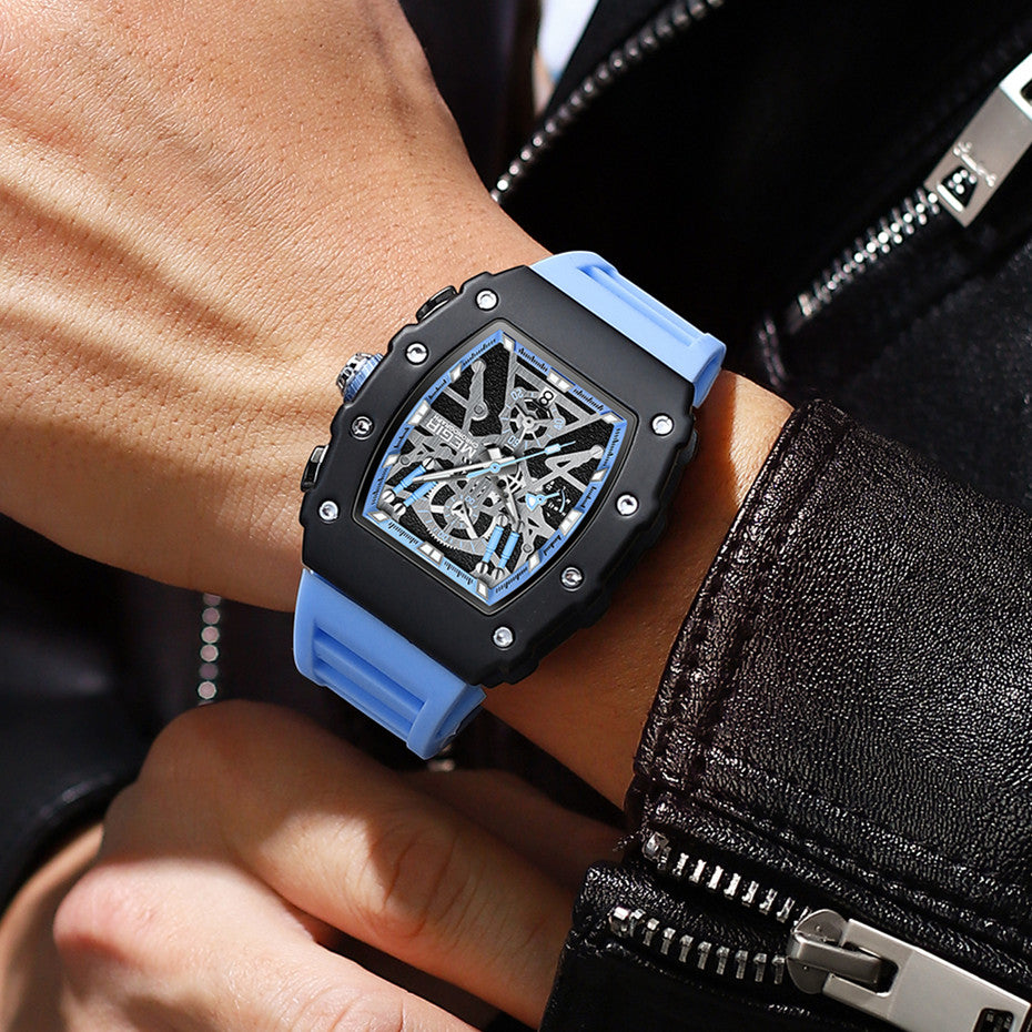 MEGIR Luxury Outdoor Sport Wristwatch for Mens Silicone Waterproof Watches Quartz Wrist Watch Male Clock Military Watch 2218-2