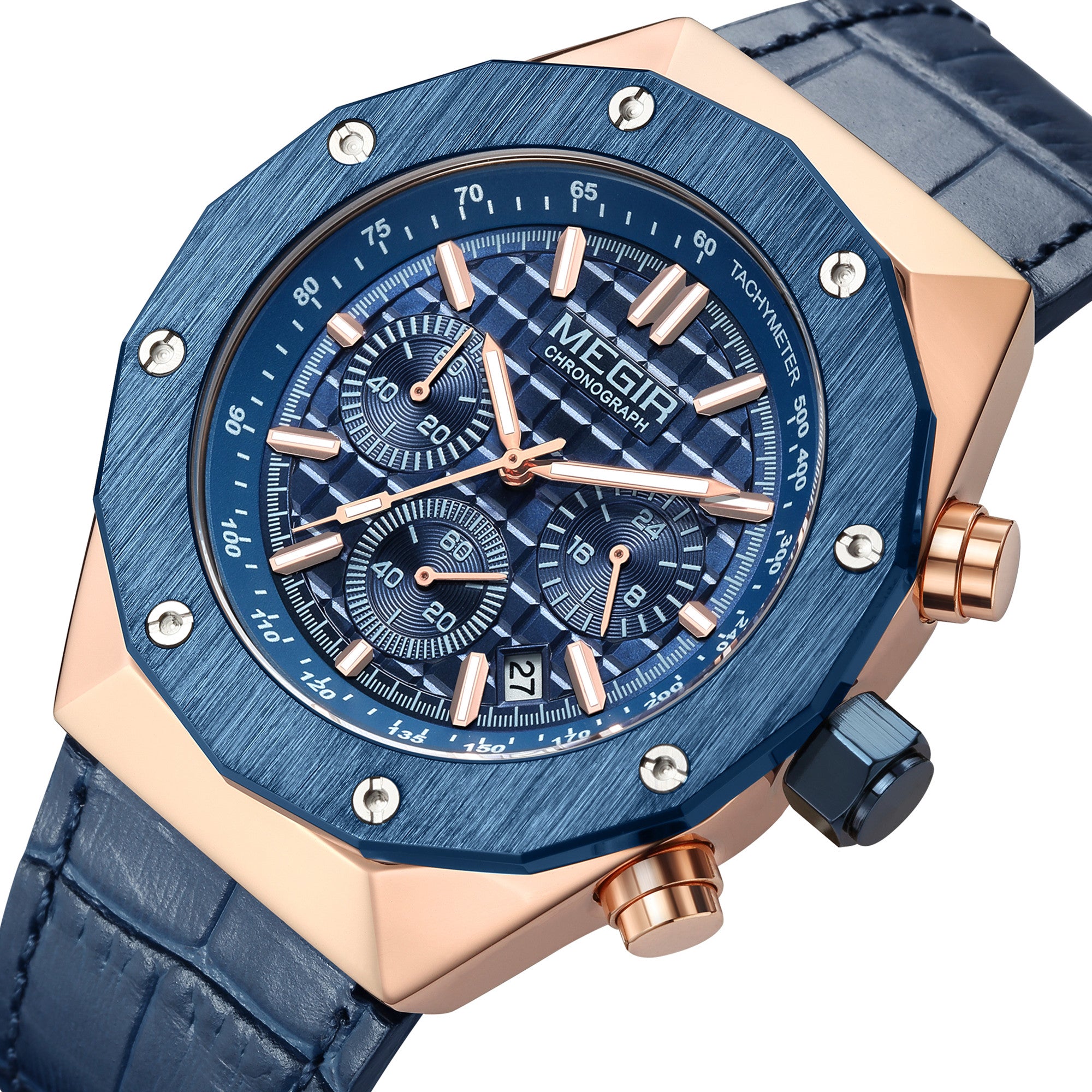 MEGIR Relogio Masculino Luxury Business Men Watches Fashion Military Watch Date Luminous Casual Quartz Wristwatch Man Clock 2213-4