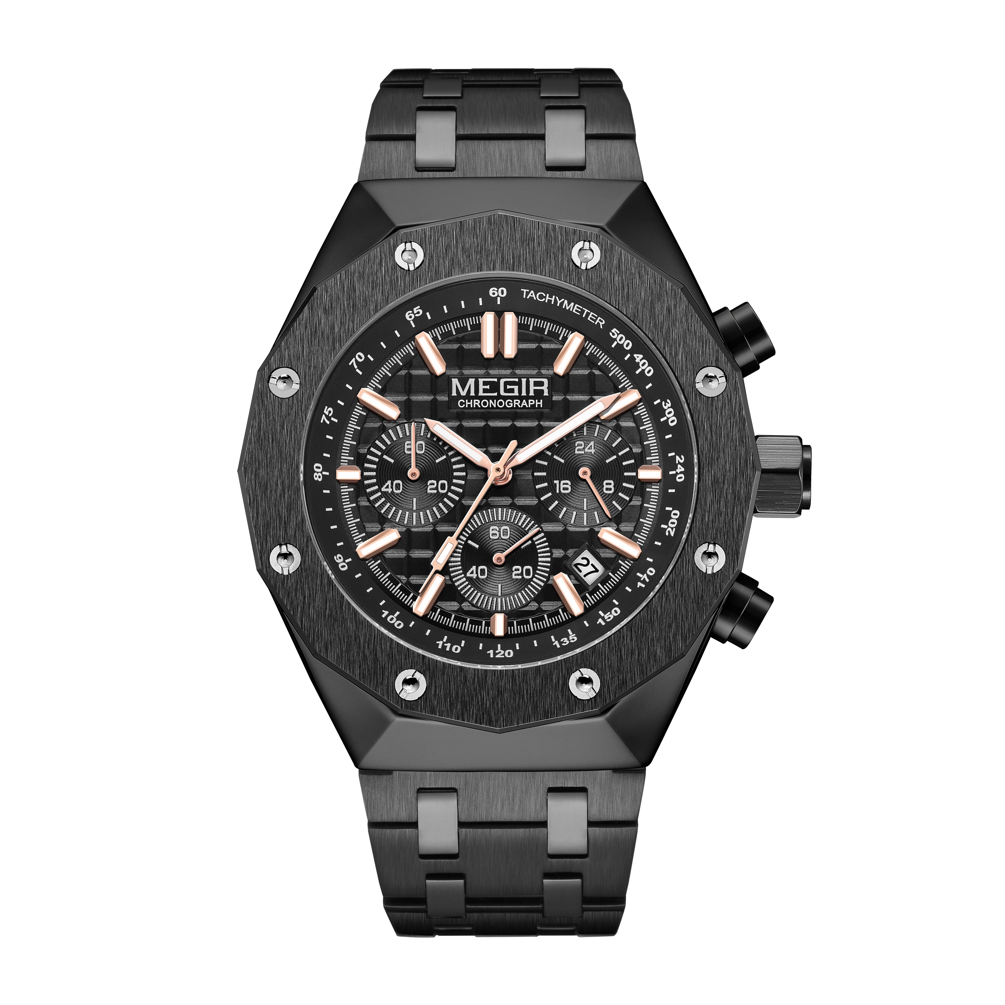 MEGIR Relogio Masculino Luxury Business Men Watches Fashion Military Watch Date Luminous Casual Quartz Wristwatch Man Clock 2213-6