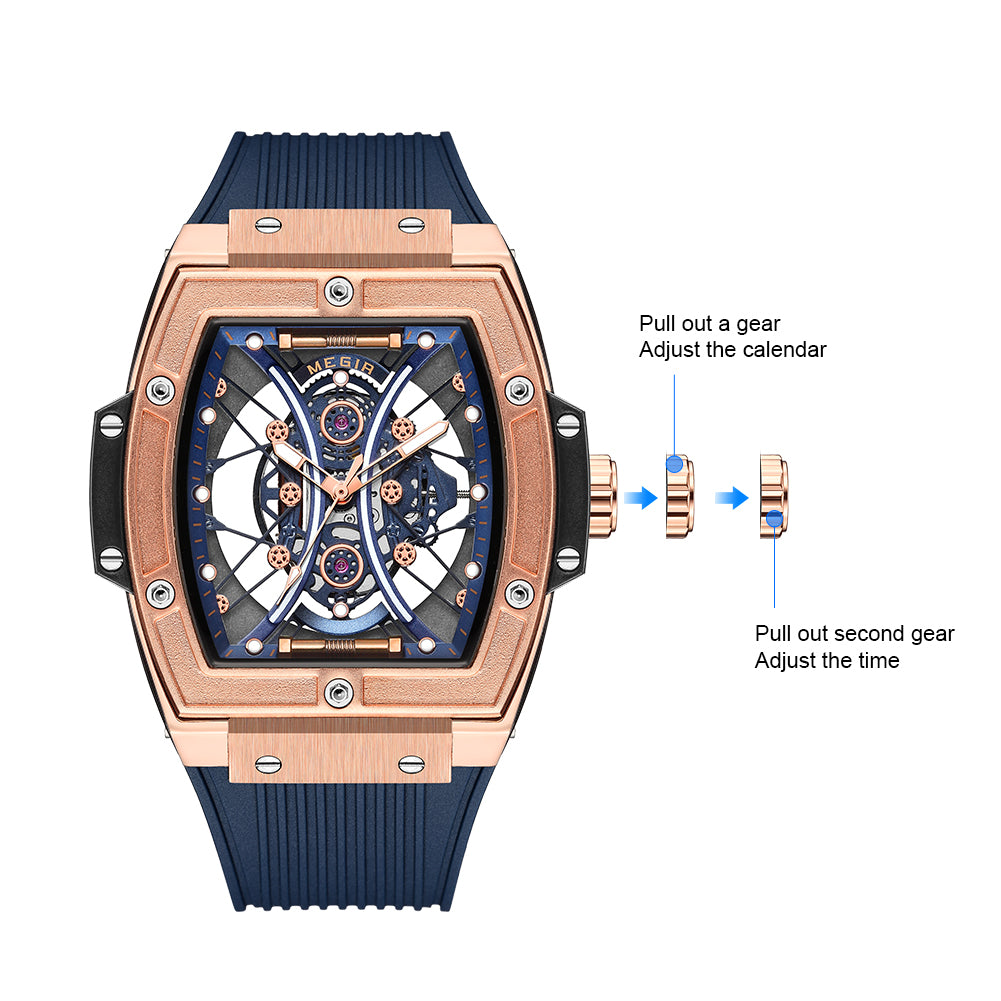 MEGIR Brand Luxury Quartz Watch for Men Fashion Military Sports Watches Waterproof Luminous Clock Wristwatch Reloj Hombre 8109-7