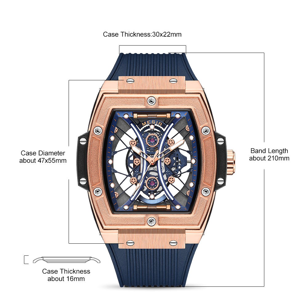 MEGIR Brand Luxury Quartz Watch for Men Fashion Military Sports Watches Waterproof Luminous Clock Wristwatch Reloj Hombre 8109-8