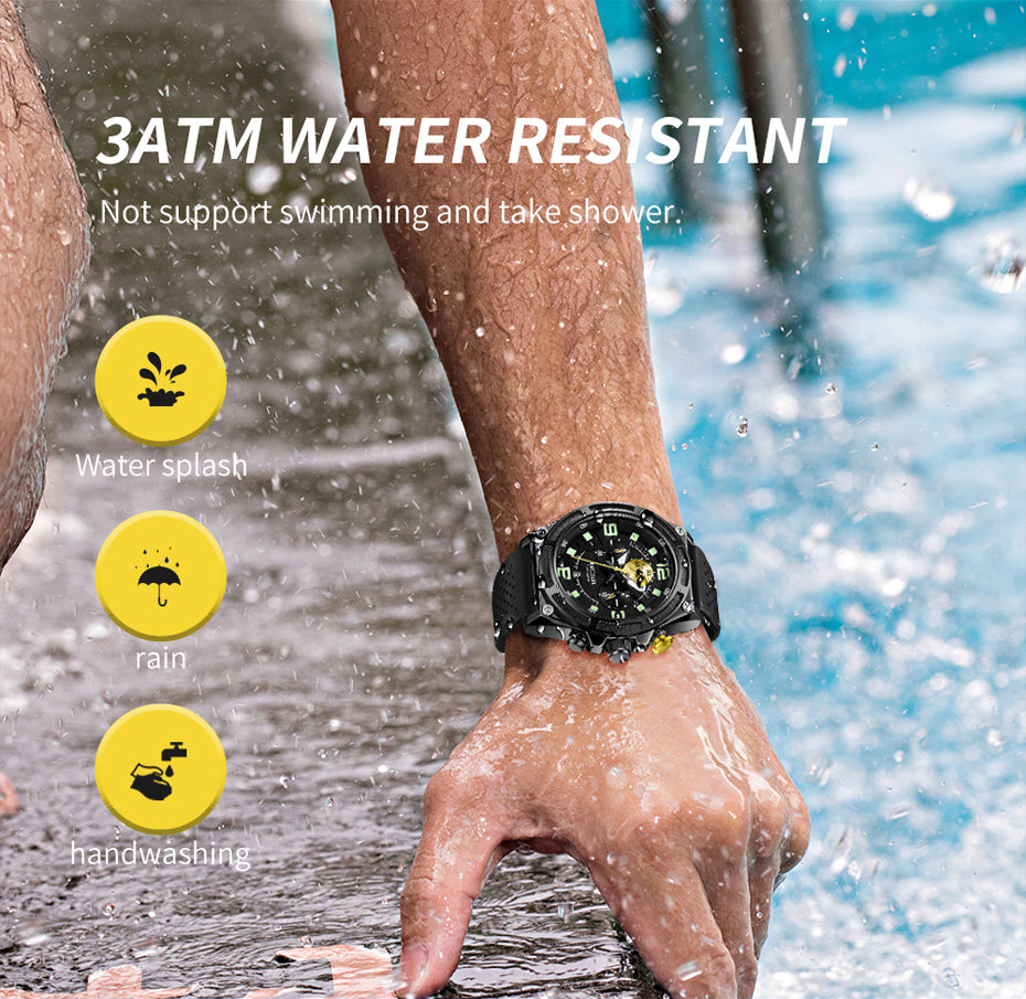 MEGIR Man Chronograph Top Brand Luxury Military Sports Watches for Men Waterproof Date Silicone Wristwatch Clock Reloj Hombre-8