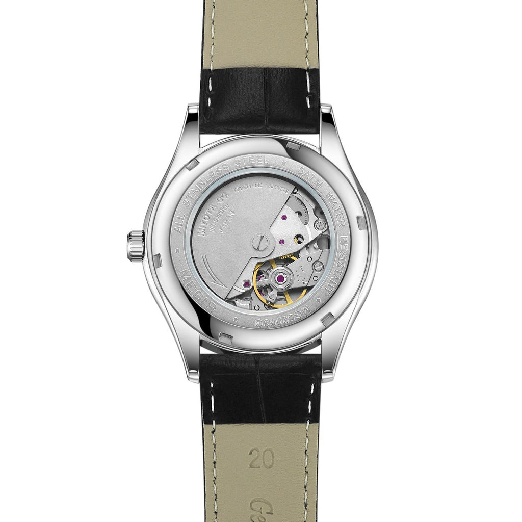 MEGIR Original Brand Men's Watches Automatic Mechanical Watch 5Bar Waterproof Leather Luxury Wristwatch Clock Relogio Masculino-7