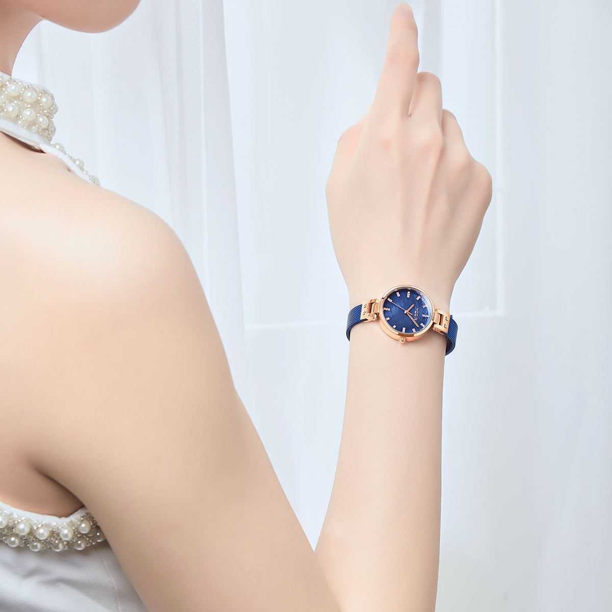 MEGIR Watches for Women Top Brand Fashion Ladies Wristwatch Waterproof Female Quartz Luxury Watch Montre Femme-6