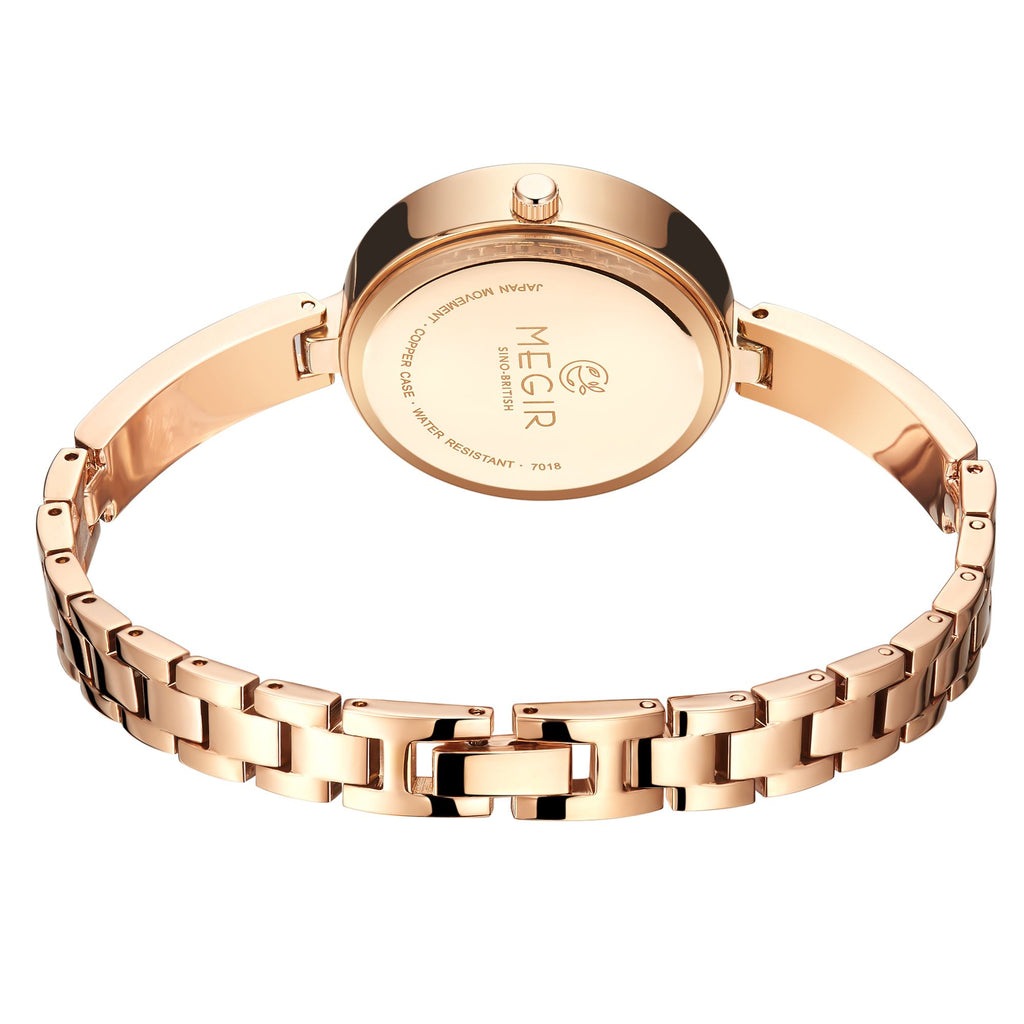 MEGIR Watch for Women Luxury Diamond Ladies Quartz Wristwatches Steel Women Bracelet Watches Female Dress Clock Relogio Feminino-15