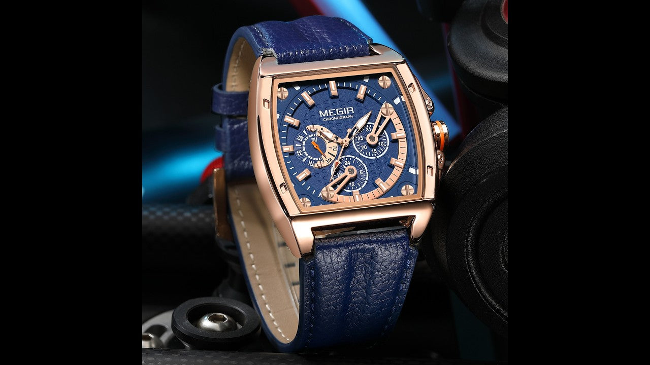 MEGIR Fashion Mens Watches Brand Luxury Waterproof Military WristWatch Leather Sport Quartz Date Weeds Clock Reloj Hombre-14