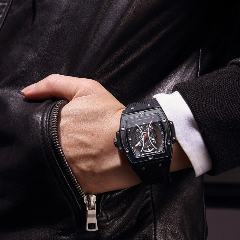 RUIMAS Reloj Hombre Fashion Brand Men Silicone Strap Watches Quartz Casual Wrist Watches Clock Waterproof Sport Montre Homme 334-3