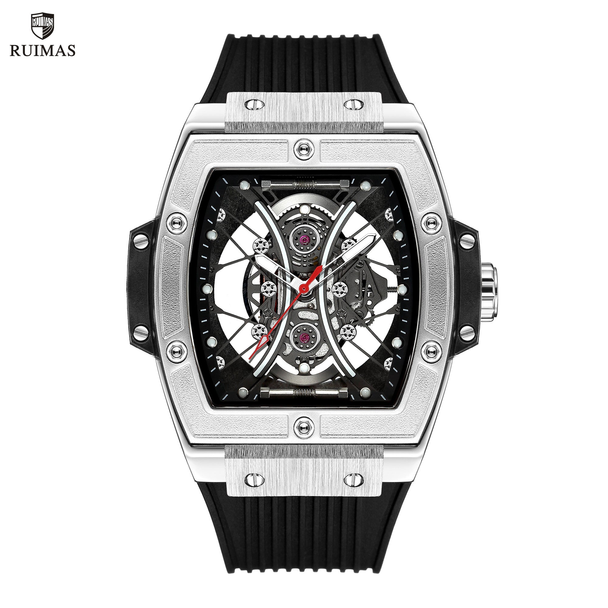 RUIMAS Reloj Hombre Fashion Brand Men Silicone Strap Watches Quartz Casual Wrist Watches Clock Waterproof Sport Montre Homme 334-0