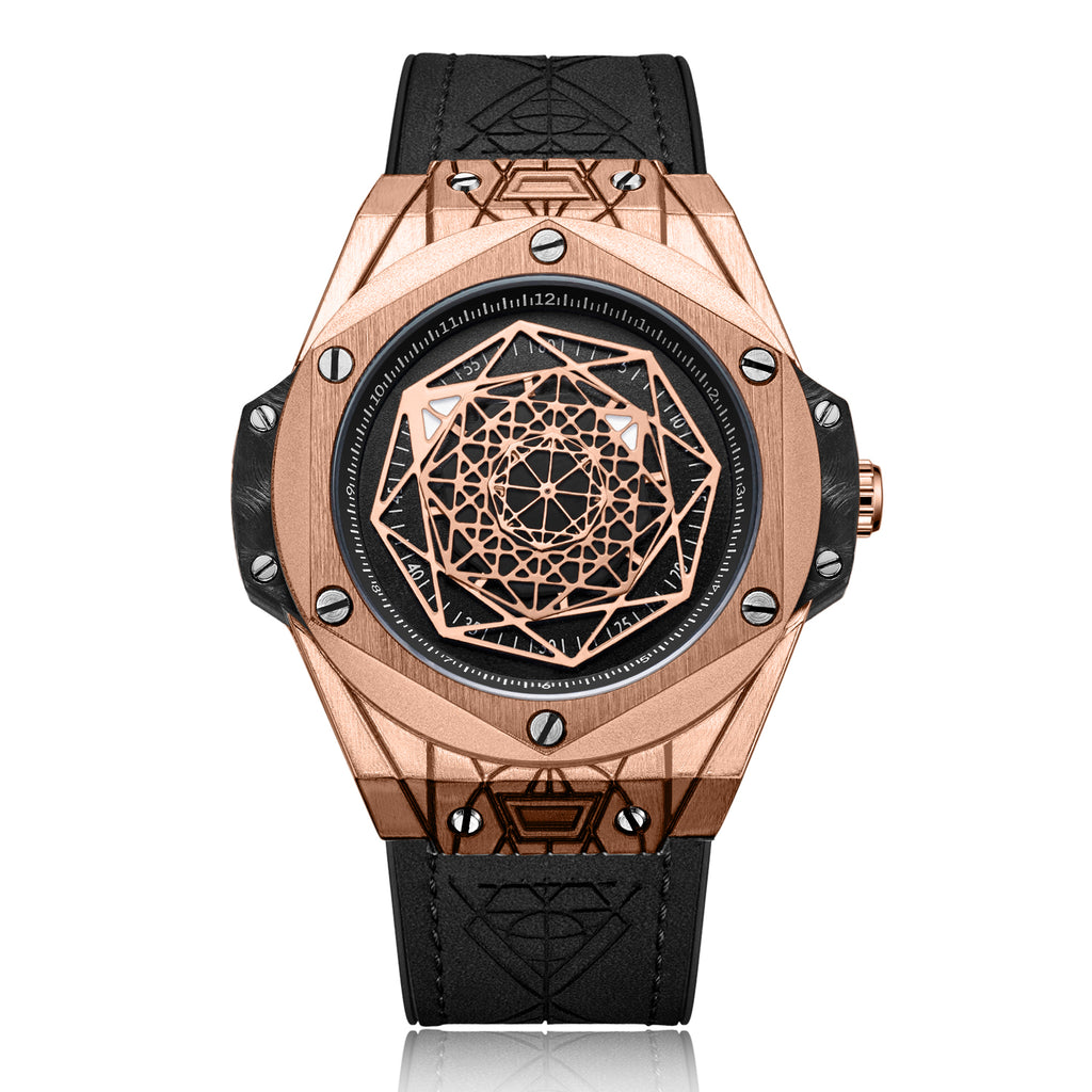 RUIMAS Men's Watches Fashion Sport Quartz Watch for Men Reloj Hombre Leather Belt Wrist Watch Waterproof Casual Clock 533-9