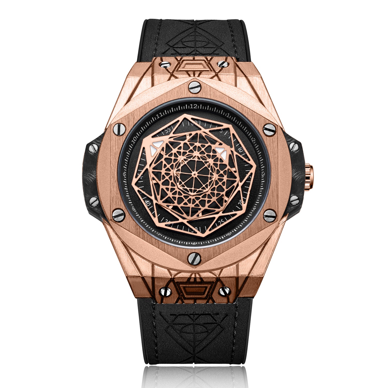 RUIMAS Men's Watches Fashion Sport Quartz Watch for Men Reloj Hombre Leather Belt Wrist Watch Waterproof Casual Clock 533-9