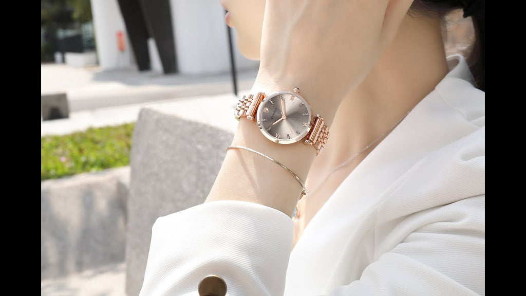 RUIMAS Women Watches Top Brand Luxury Quartz Watch Waterproof Fashion Ladies Wristwatch Stain Steel Dress Clock Reloj Mujer 536