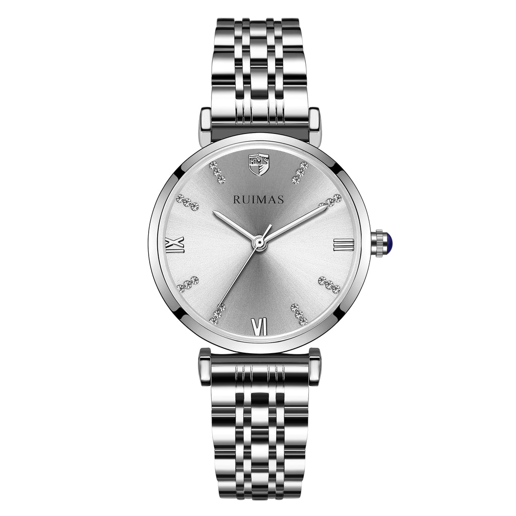 RUIMAS Women Watches Top Brand Luxury Quartz Watch Waterproof Fashion Ladies Wristwatch Stain Steel Dress Clock Reloj Mujer 536