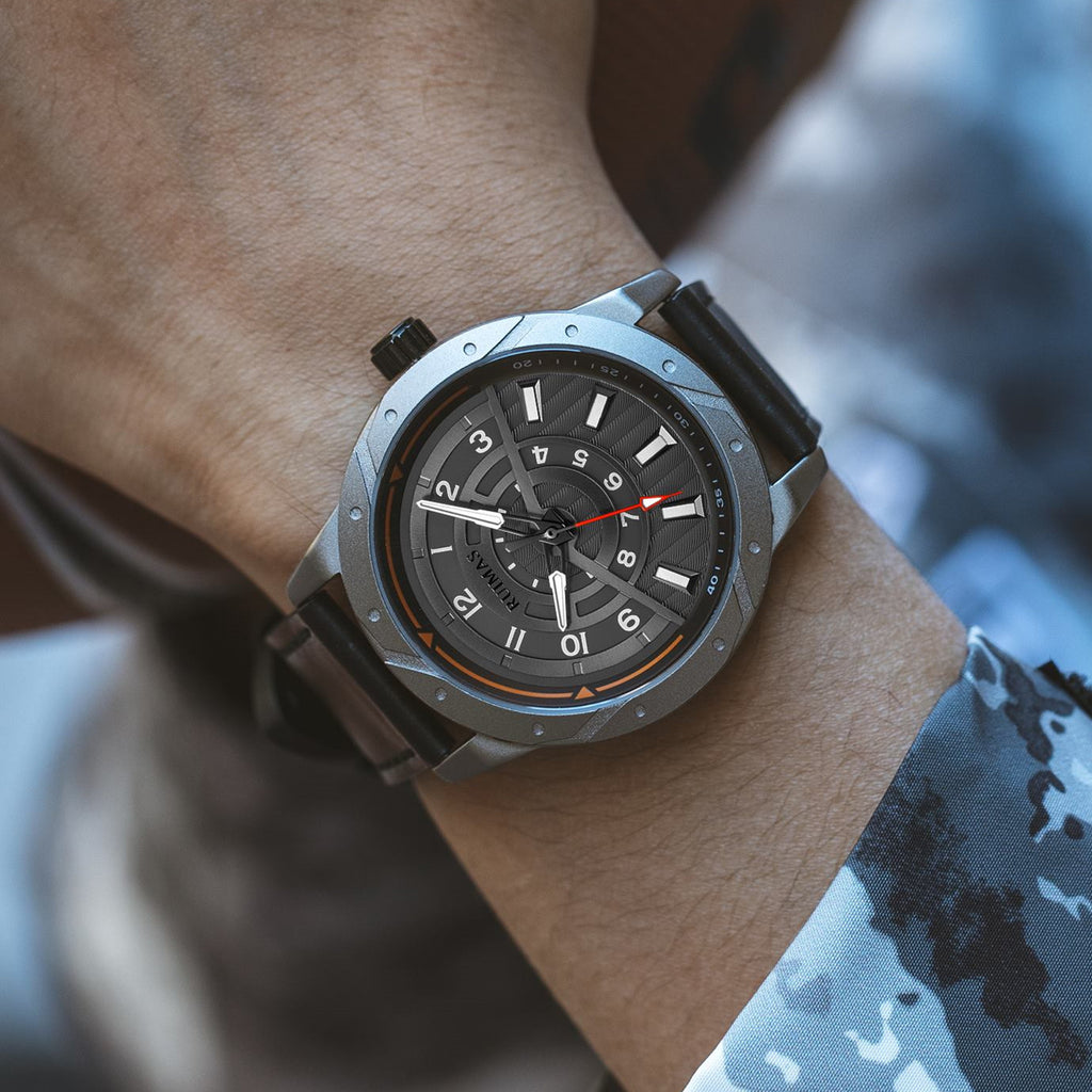 RUIMAS Men Wristwatch Luxury Leather Sports Military Wrist Watches Waterproof Large Dial Casual Quartz Clock Relogio Masculino-3