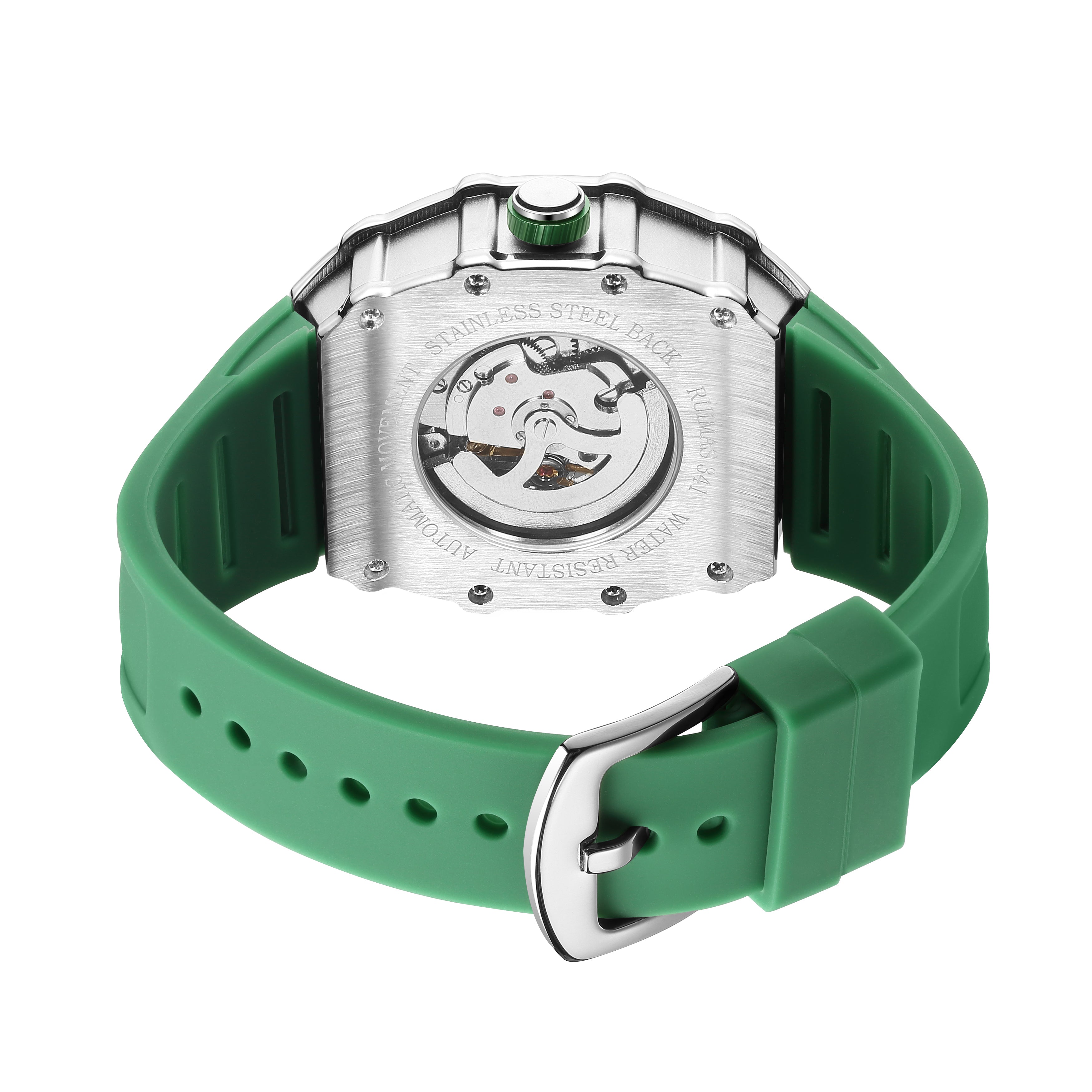 RUIMAS Luxury Watch Men Fashion Automatic Mechanical Watches Clock Silicone Strap Sport Casual Wristwatch Big Dial Reloj Hombre-13