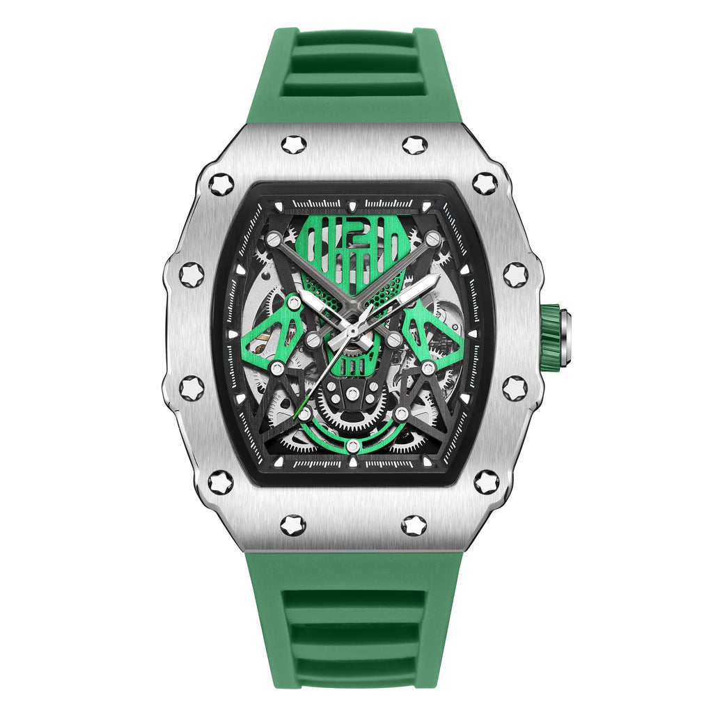 RUIMAS Luxury Watch Men Fashion Automatic Mechanical Watches Clock Silicone Strap Sport Casual Wristwatch Big Dial Reloj Hombre-8