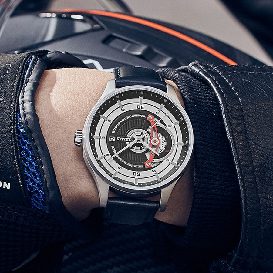 RUIMAS Mens Watches Luxury Fashion Sports Wristwatch Leather Strap Men's Army Military Watch Automatic Mechanical Man Clock 6786-2