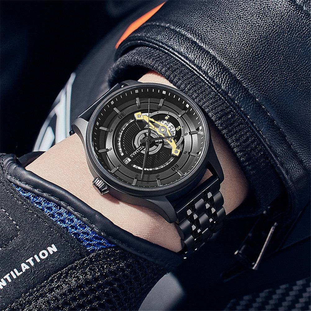 RUIMAS Luxury Business Watches for Mens Fashion Stainless Steel Automatic Mechanical Watch Waterproof Date Wristwatch Clock 6786-1