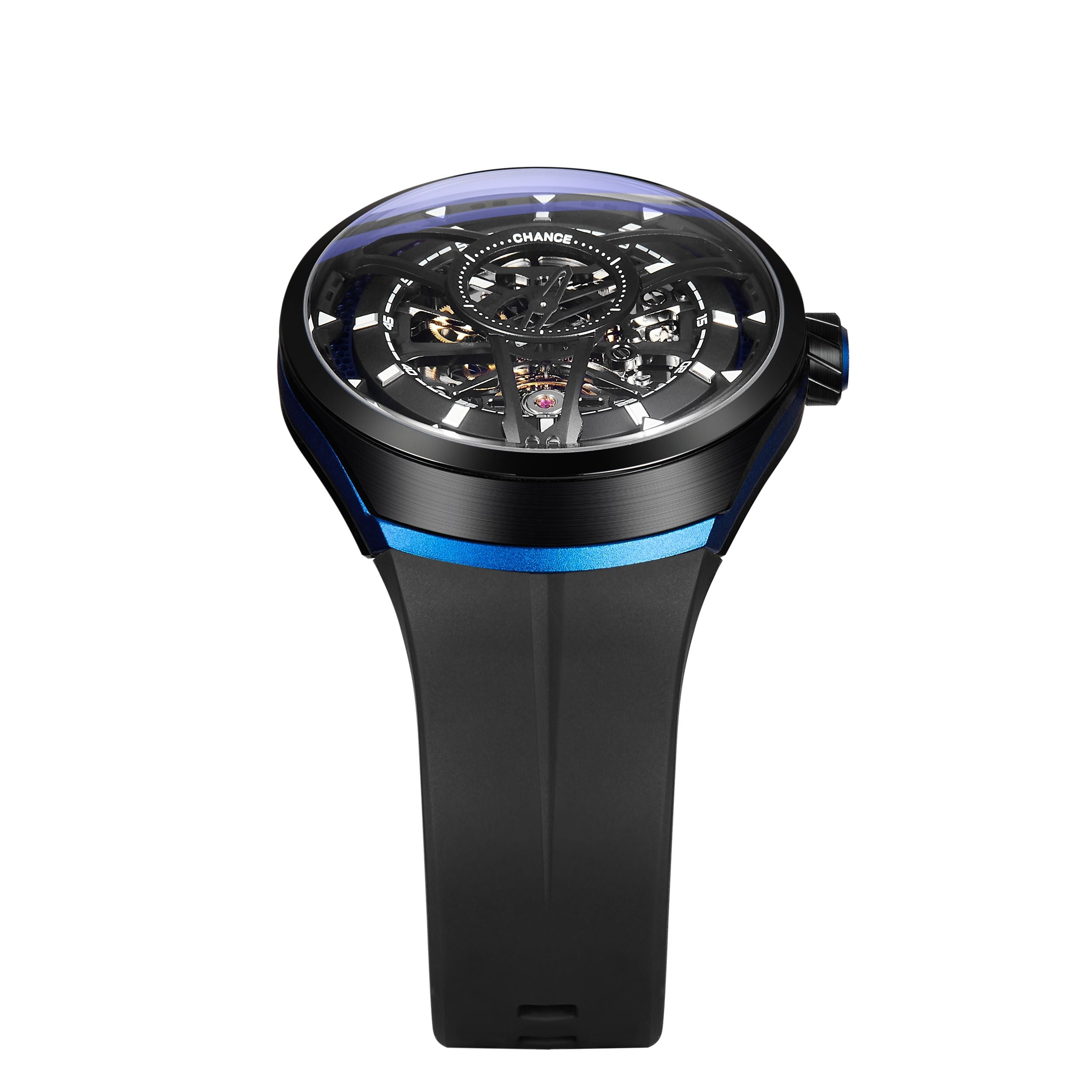 CHANCE Automatic Movement Mechanical Watch for Men Luxury Stainless Steel Case Business Wristwatch Waterproof Clock-2