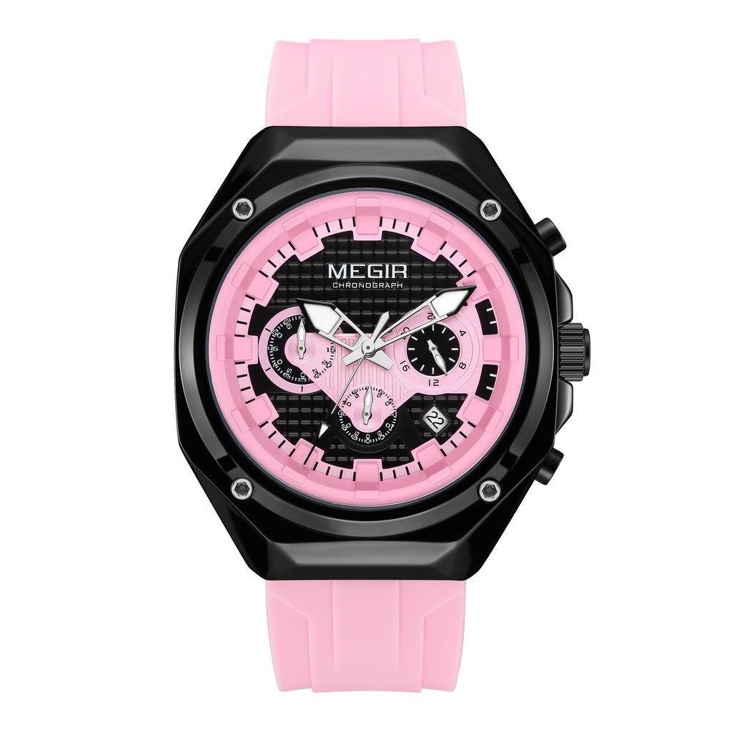 MEGIR Brand Men Quartz Watch Luxury Sport Wristwatches Waterproof Luminous 24 Hours Chronograph Clock Date Reloj Hombre 8118-14