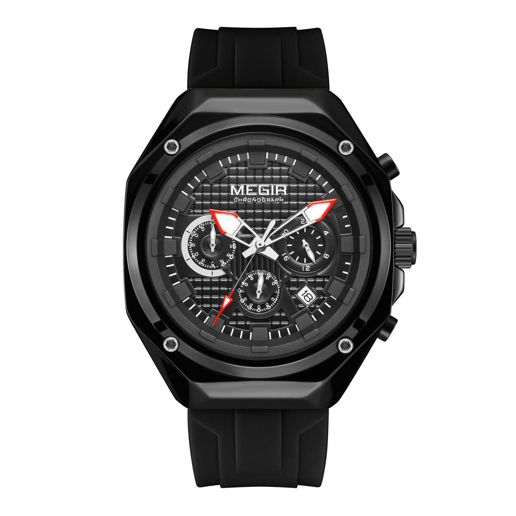 MEGIR Brand Men Quartz Watch Luxury Sport Wristwatches Waterproof Luminous 24 Hours Chronograph Clock Date Reloj Hombre 8118-13