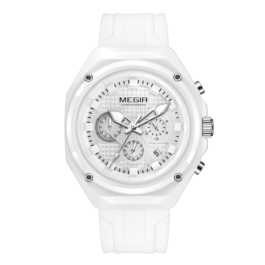 MEGIR Brand Men Quartz Watch Luxury Sport Wristwatches Waterproof Luminous 24 Hours Chronograph Clock Date Reloj Hombre 8118-17